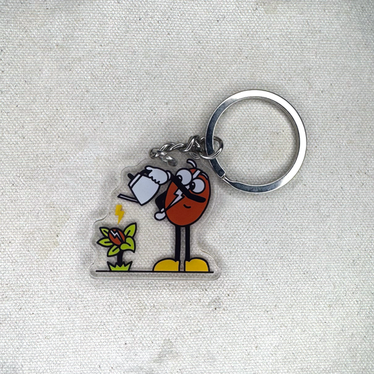 Growing Bean Keychain